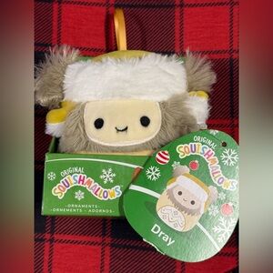 Squishmallow Christmas Ornament Yeti Dray BRAND NEW in Box